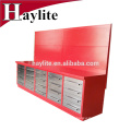 Gabinete de herramientas con cajones de acero inoxidable